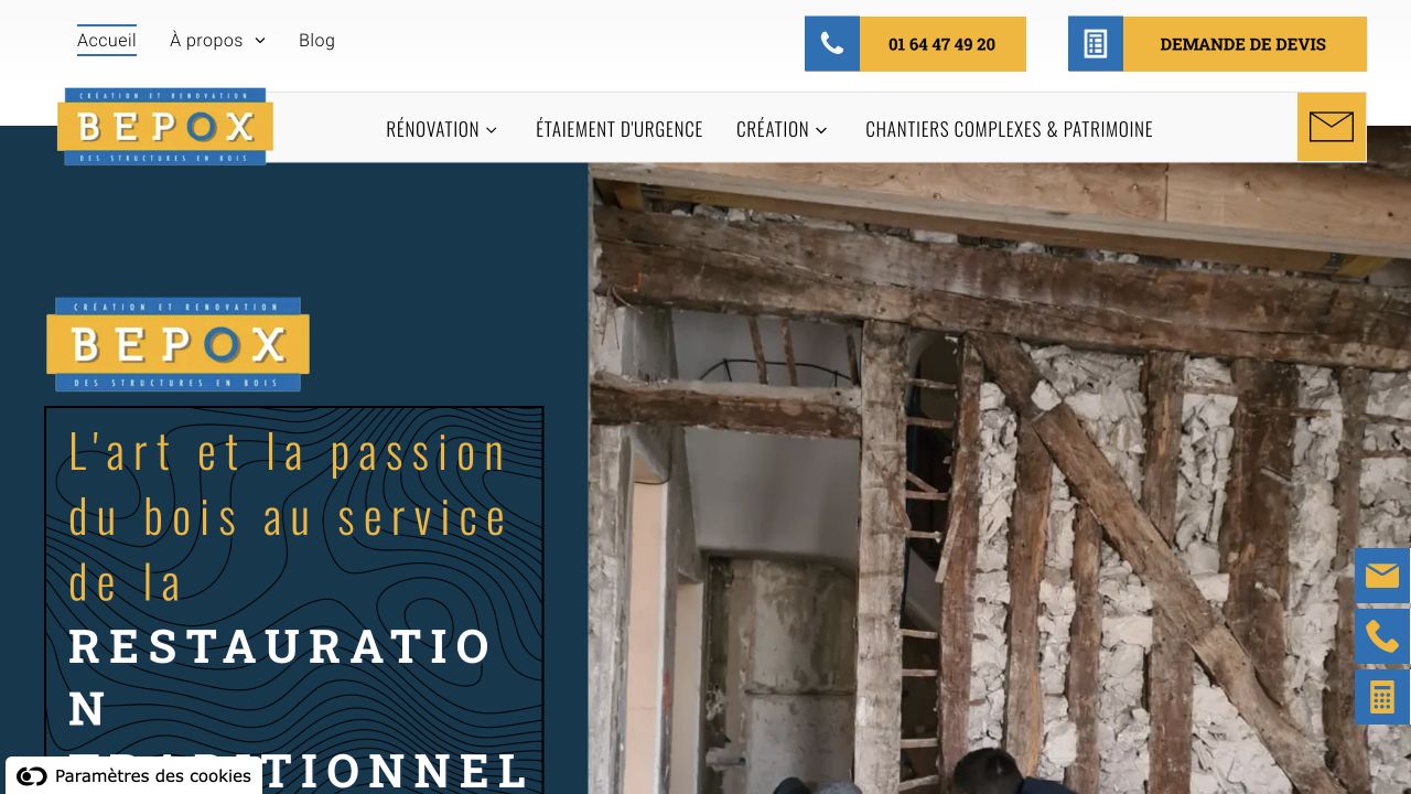 Capture du site de Bepox