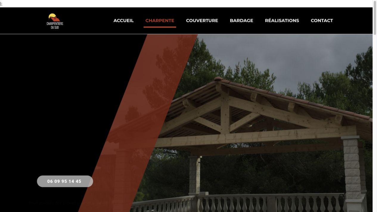 Capture du site de Charpentiers du Sud