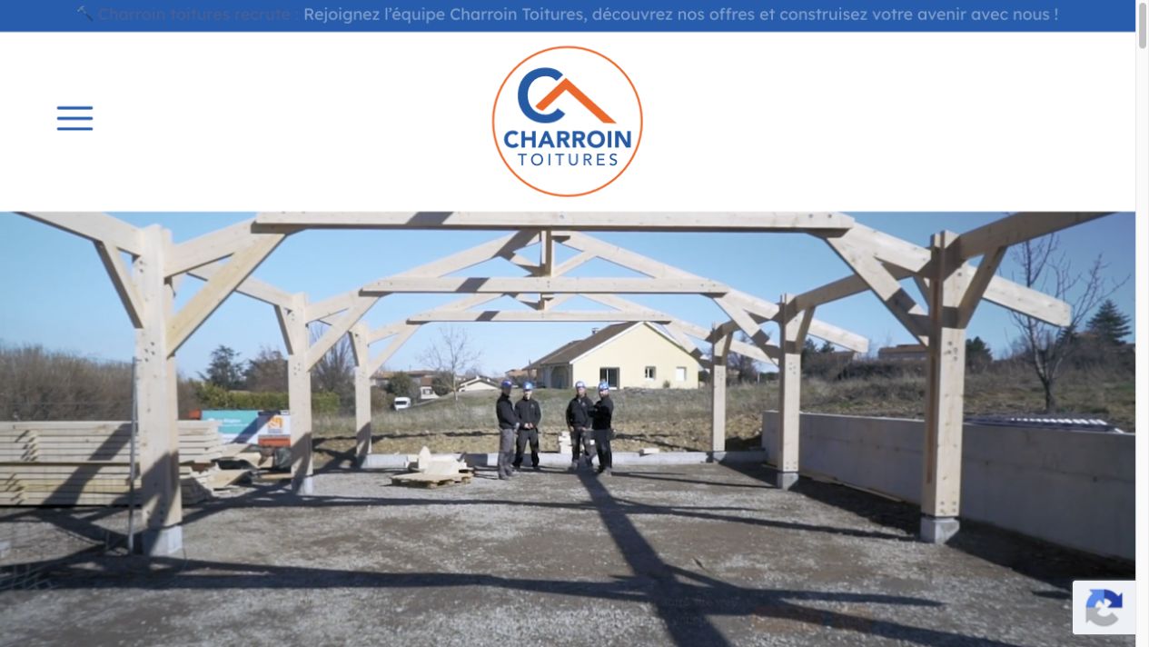 Capture du site de Charroin Toitures