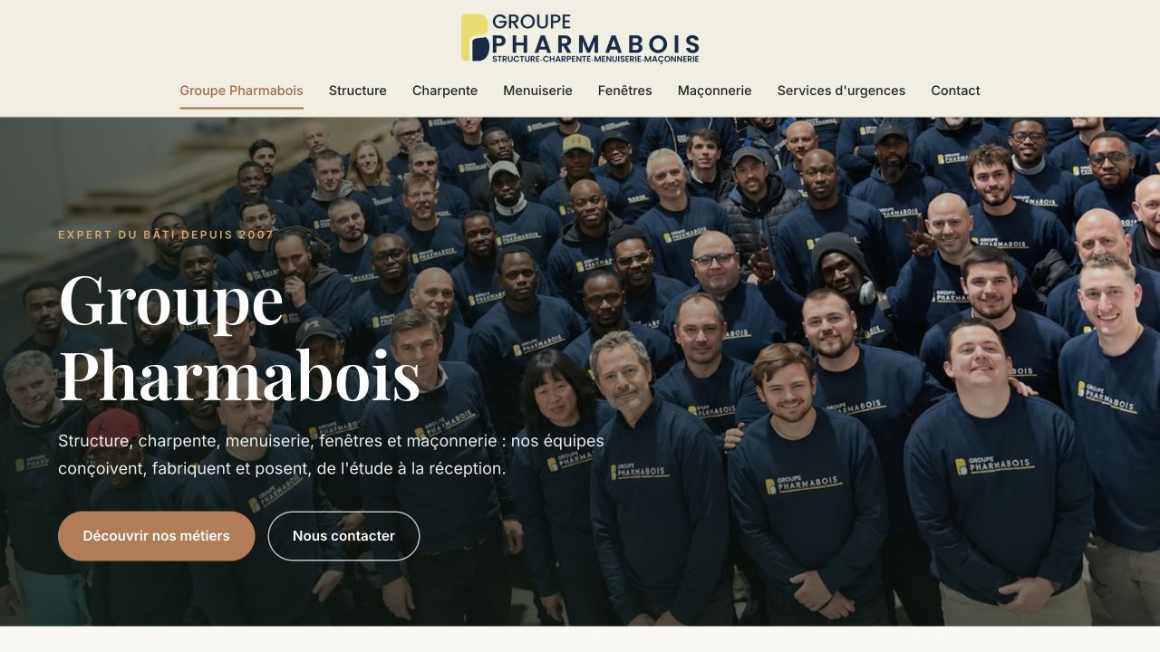 Capture du site de Pharmabois