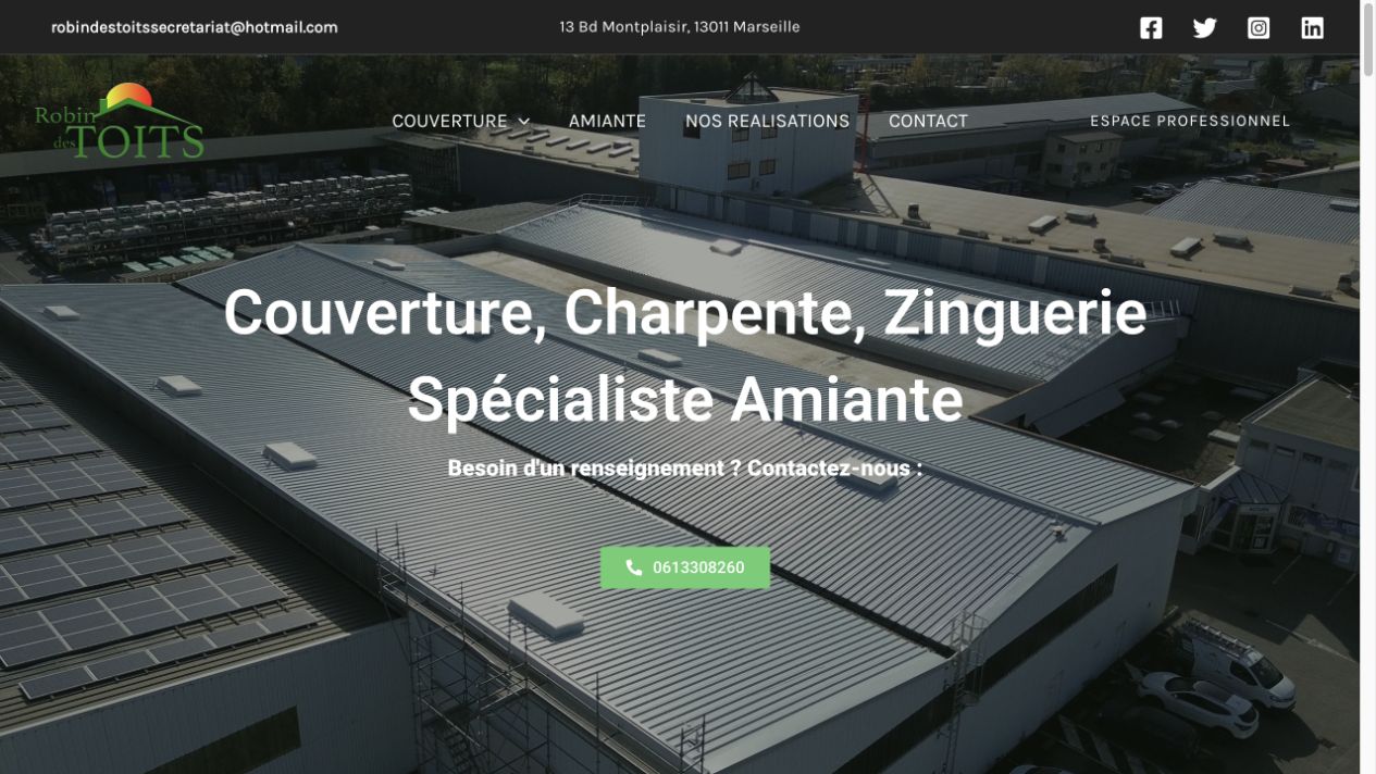 Capture du site de Robin des Toits