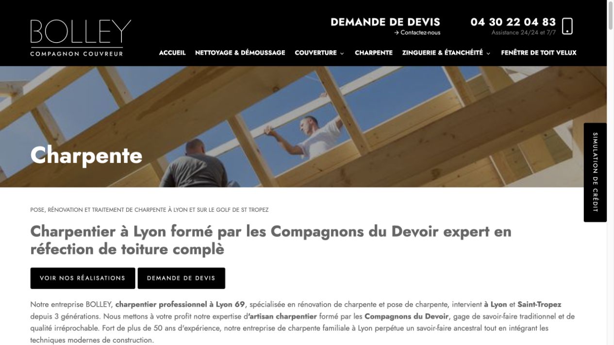 Capture du site de Bolley