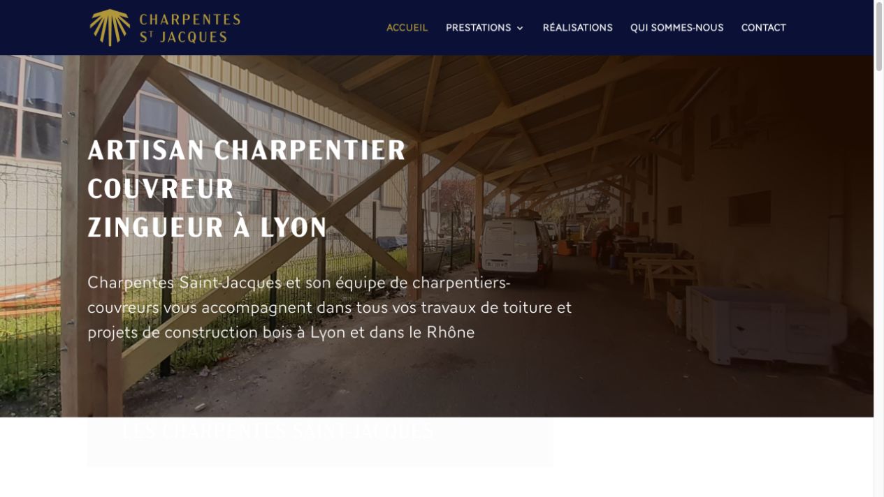 Capture du site de Charpentes Saint-Jacques